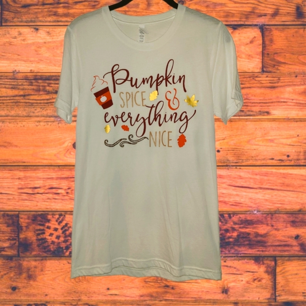 🍂 New Handmade Pumpkin Spice & Everything Nice Fall Shirt